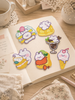 Kawaii Rabbit Food Patch Stickers — Set of 6 | Peel & Stick