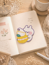 Kawaii Rabbit Food Patch Stickers — Set of 6 | Peel & Stick